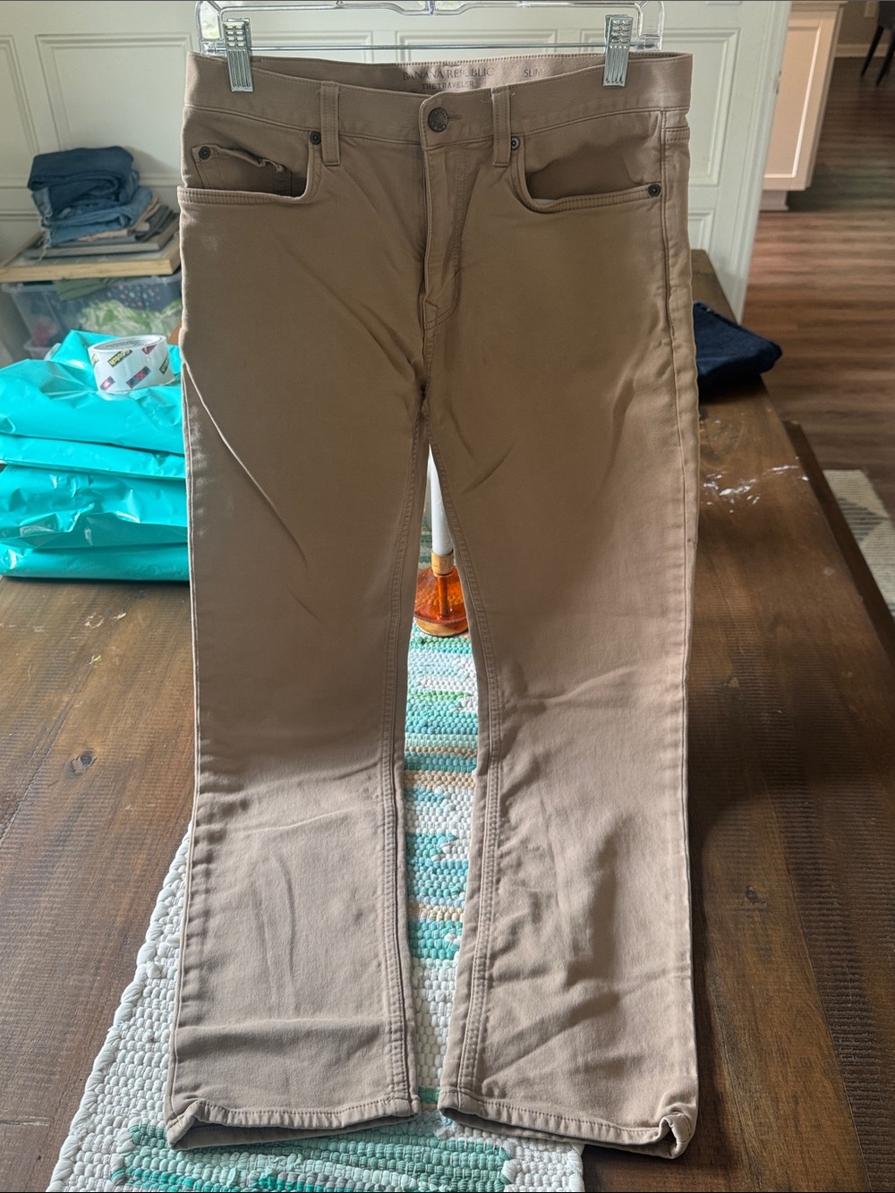 Banana Republic Men’s Bootcut Jeans in Light Brown